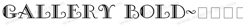 Gallery Bold字体转换